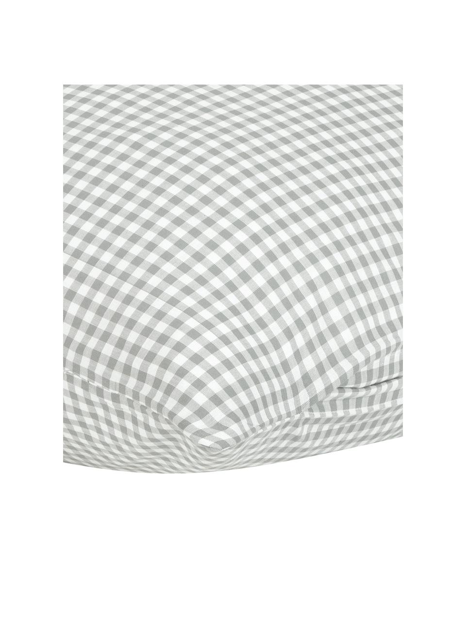 Taie d'oreiller 65x65 coton Scotty, 2 pièces, Coton, Gris clair/blanc, 65 x 65 cm