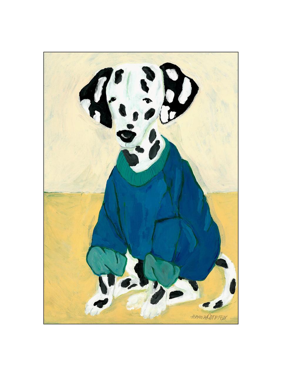 Poster Dalmatian in Sweatshirt, Papier

Ce produit est fabriqué à partir de bois certifié FSC® issu d'une exploitation durable, Bleu foncé, tons jaunes, blanc, larg. 70 x haut. 100 cm