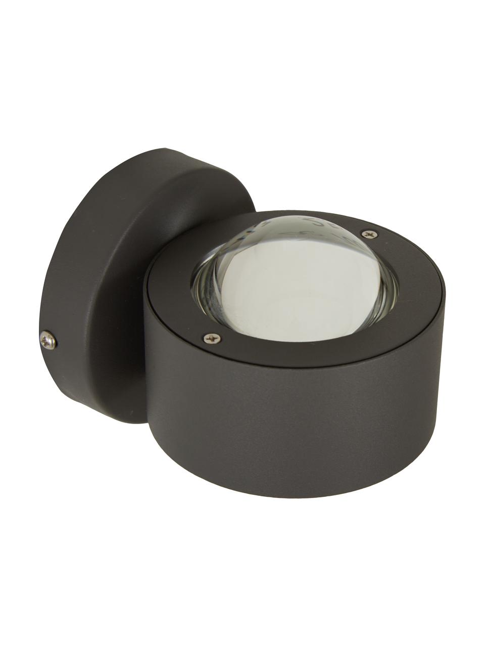 XS-LED wandlamp Ono, Zwart, 9 x 8 cm