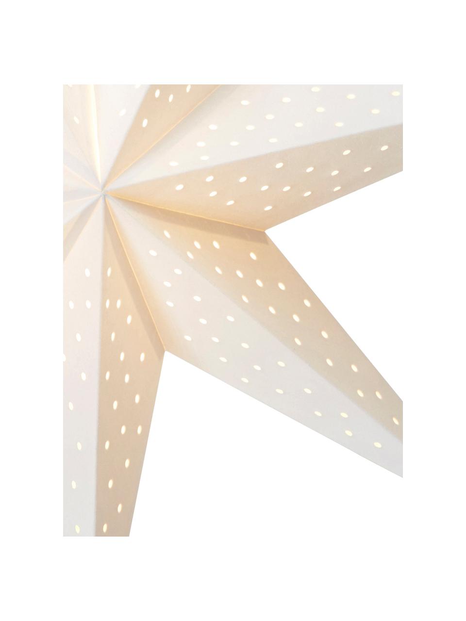 Estrella de Navidad Clara, Cable: plástico, Blanco, Ø 75 cm