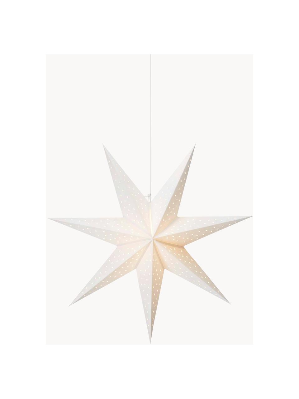 Estrella de Navidad Clara, Cable: plástico, Blanco, Ø 75 cm