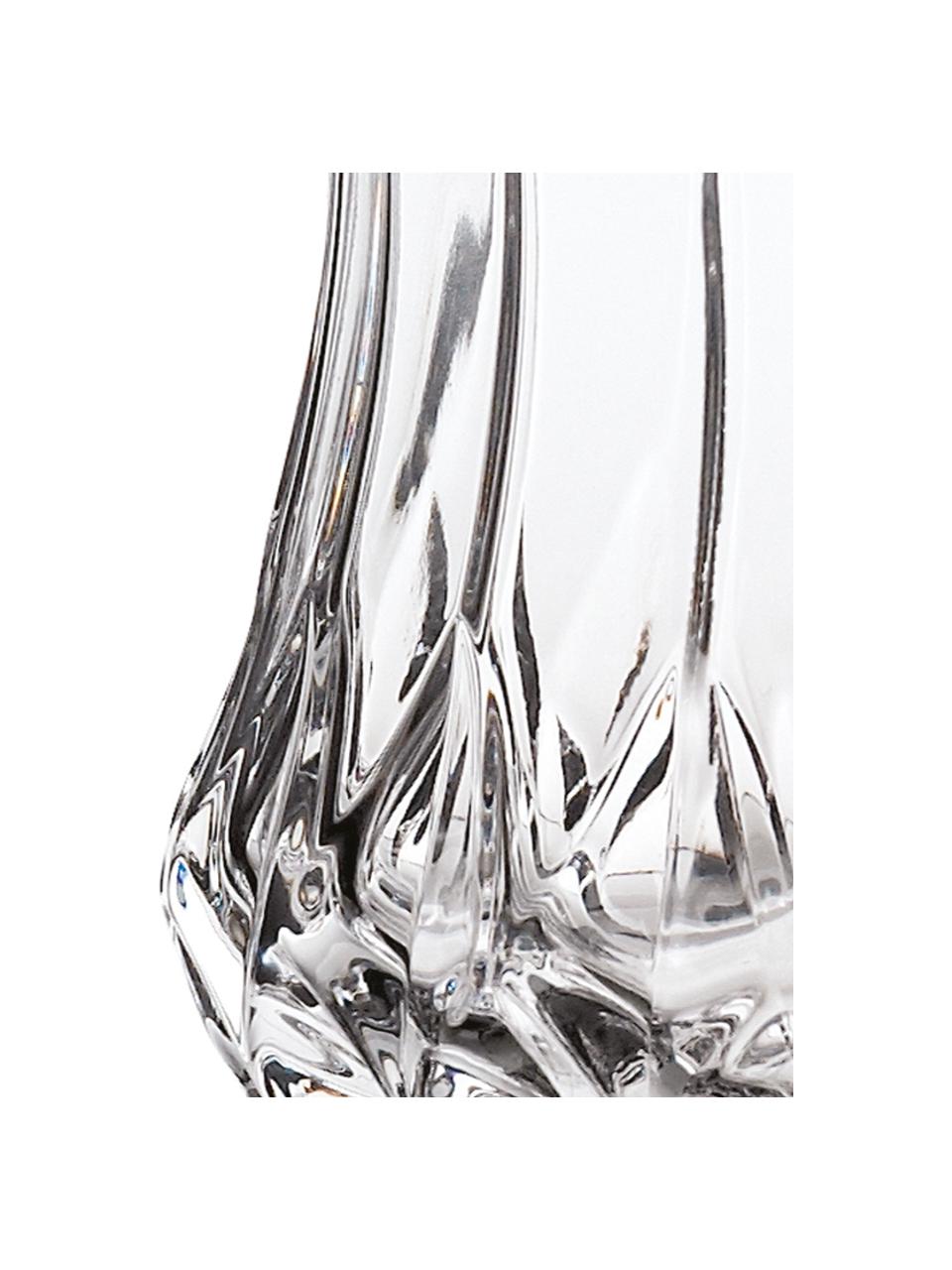 Kristall-Dekanter Adagio mit Relief, 1 L, Kristallglas, Transparent, Ø 12 x H 27 cm, 1 L