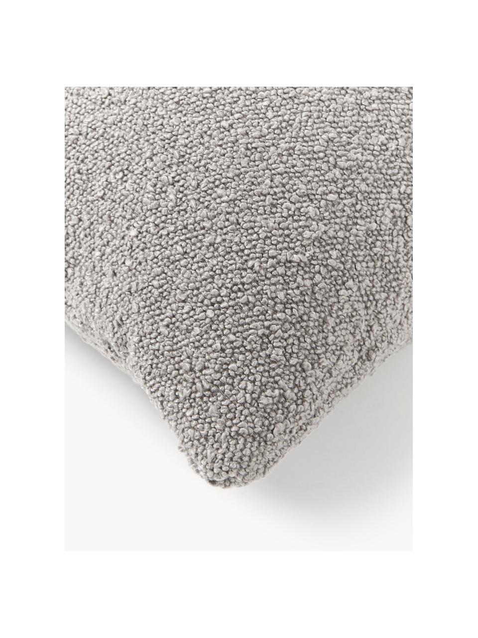 Bouclé-Sofa-Kissen Lena, Hülle: Bouclé (93 % Polyester, 6, Bouclé Grau, B 50 x L 50 cm