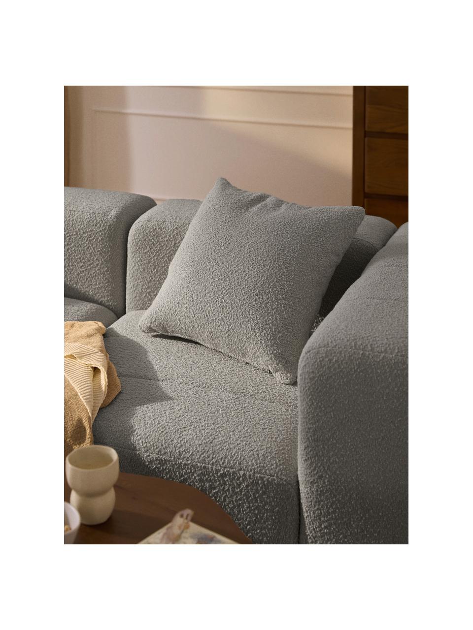 Bouclé-Sofa-Kissen Lena, Hülle: Bouclé (93 % Polyester, 6, Bouclé Grau, B 50 x L 50 cm