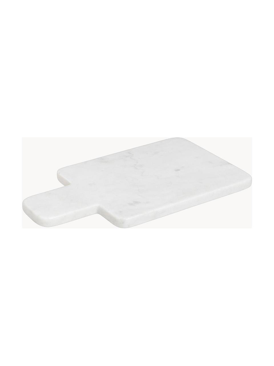 Marmor-Schneidebrett Adam, L 30 cm, Marmor, Weiß, marmoriert, B 30 x T 17 cm