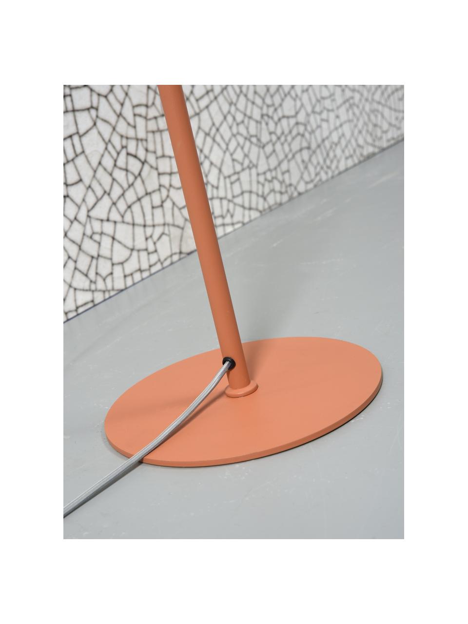 Lámpara de pie Marseille, Pantalla: metal recubierto, Cable: cubierto en tela, Terracota, An 40 x Al 141 cm
