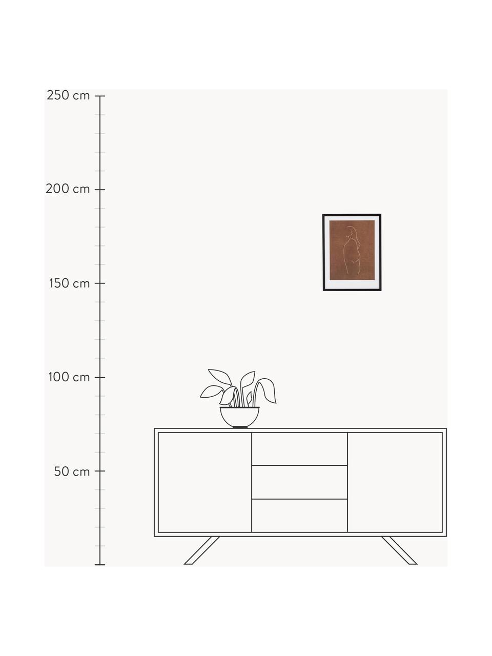 Digitálna tlač s rámom Espen, Hnedá, Š 32 x V 42 cm