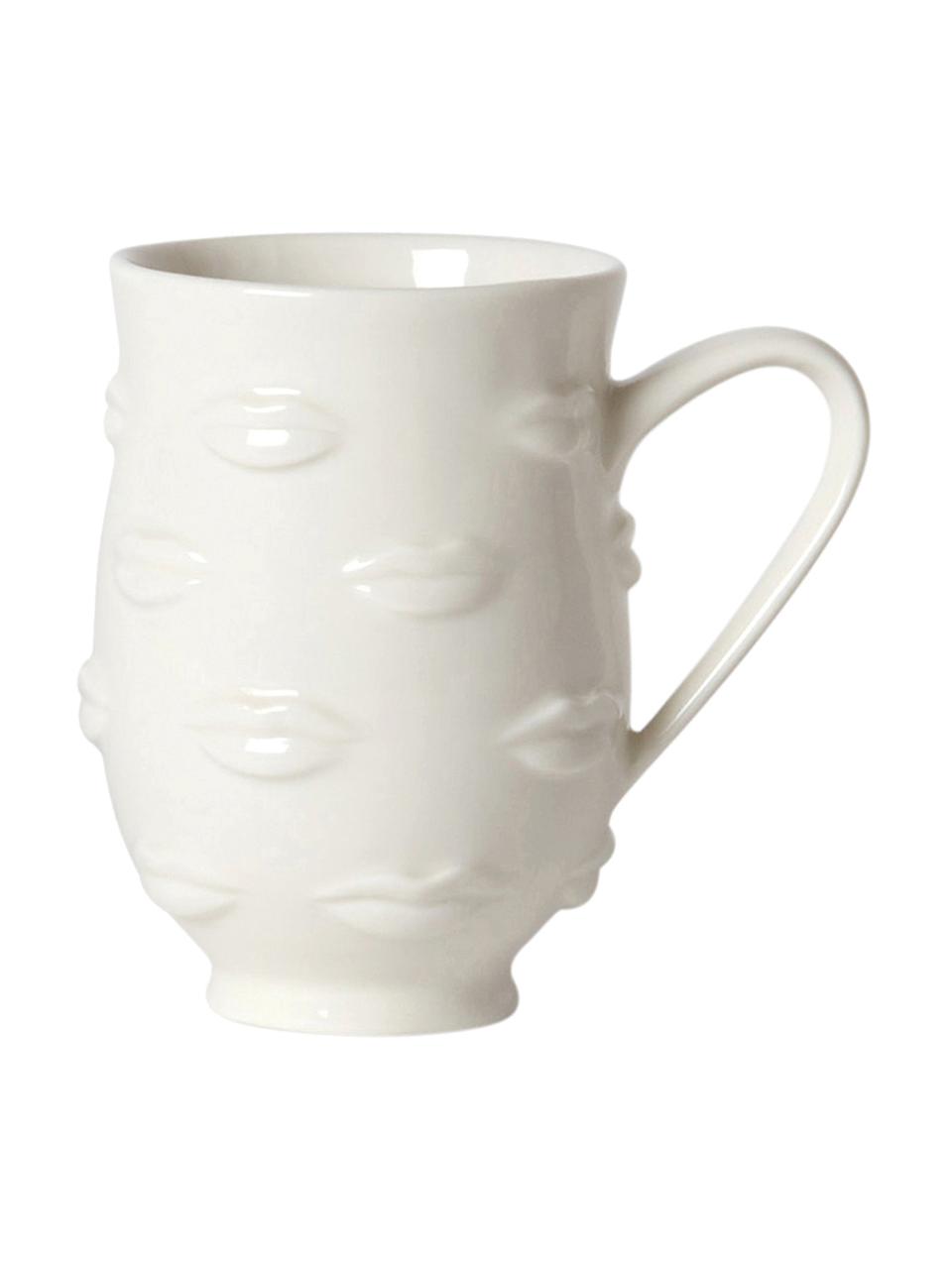 Taza de diseño Gala, Porcelana, Blanco, Ø 9 x Al 13 cm, 470 ml