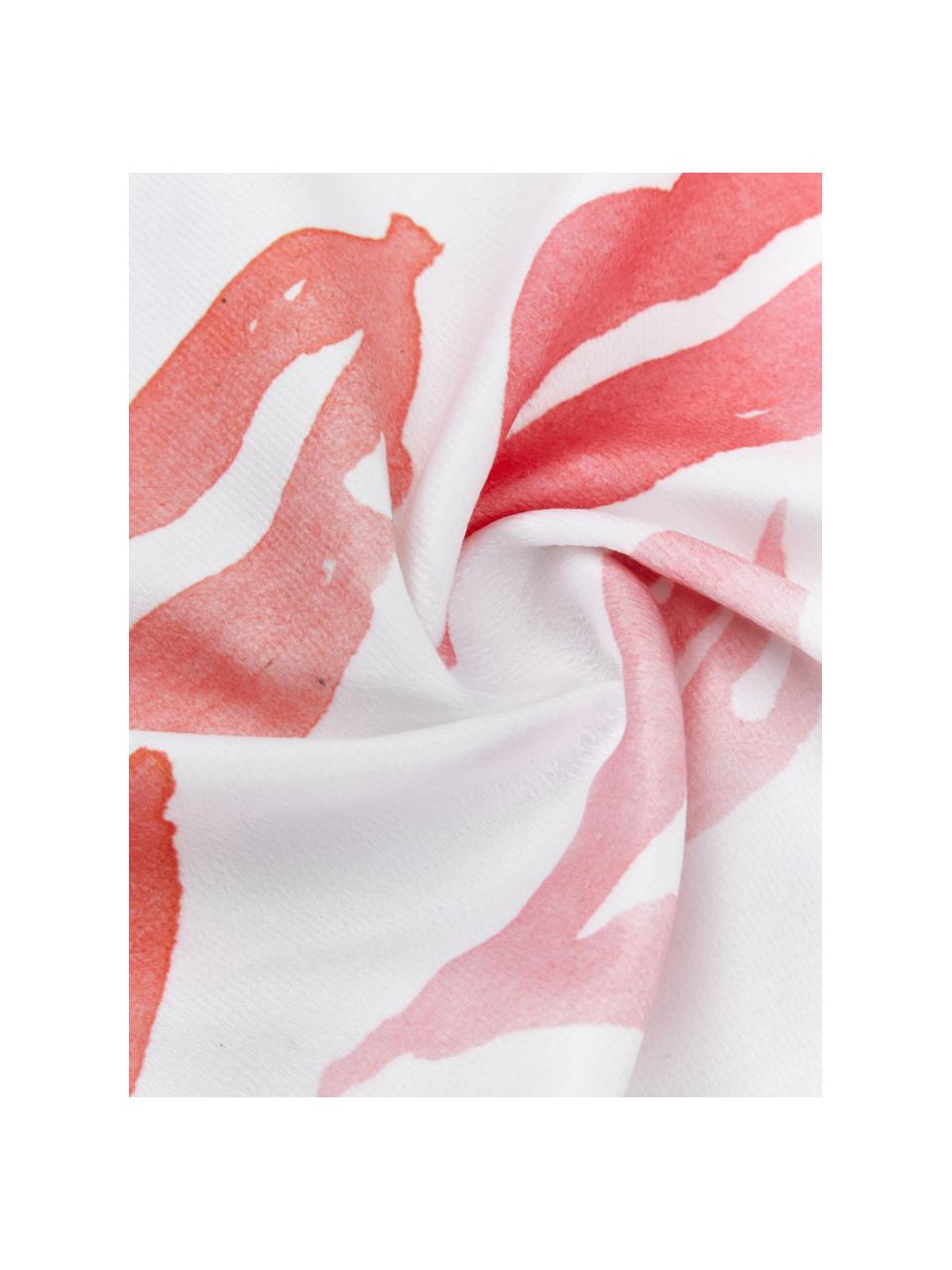 Leichtes Strandtuch Pout mit Kussmundmotiven, 55% Polyester, 45% Baumwolle
Sehr leichte Qualität, 340 g/m², Weiß, Rot, Rosa, 70 x 150 cm