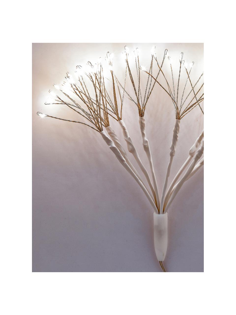 Décoration lumineuse à LED Dendelion, Métal, plastique, Blanc, couleur argentée, Ø 20 x haut. 30 cm