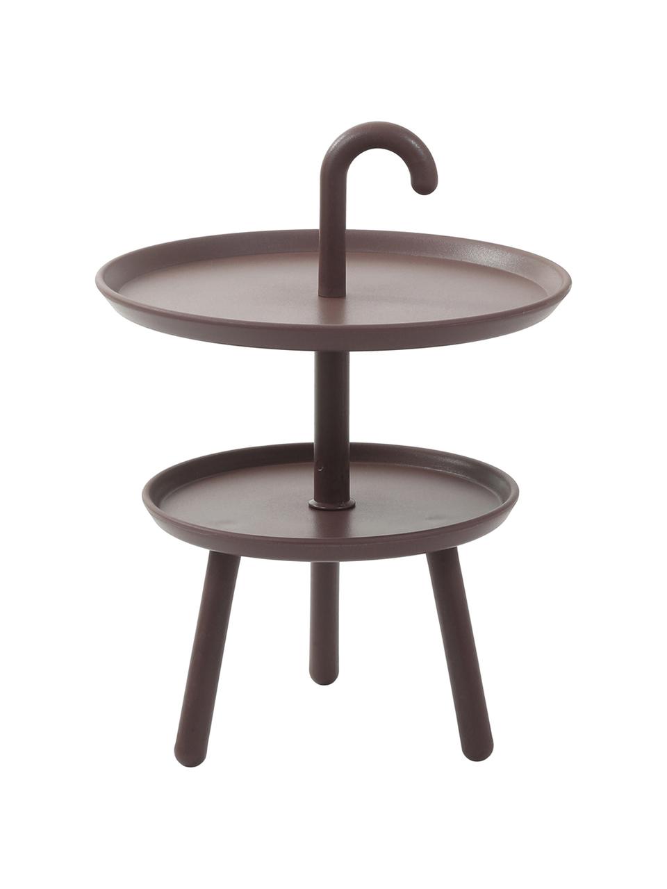 Petite table d'appoint en plastique Rodi, Brun