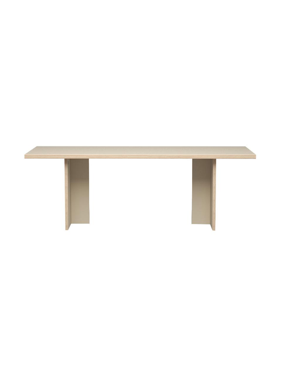 Mesa de comedor Hanga, Tablero: Eurolight, tablero de fib, Estructura: Eurolight, tablero de fib, Madera, An 220 x F 90 cm