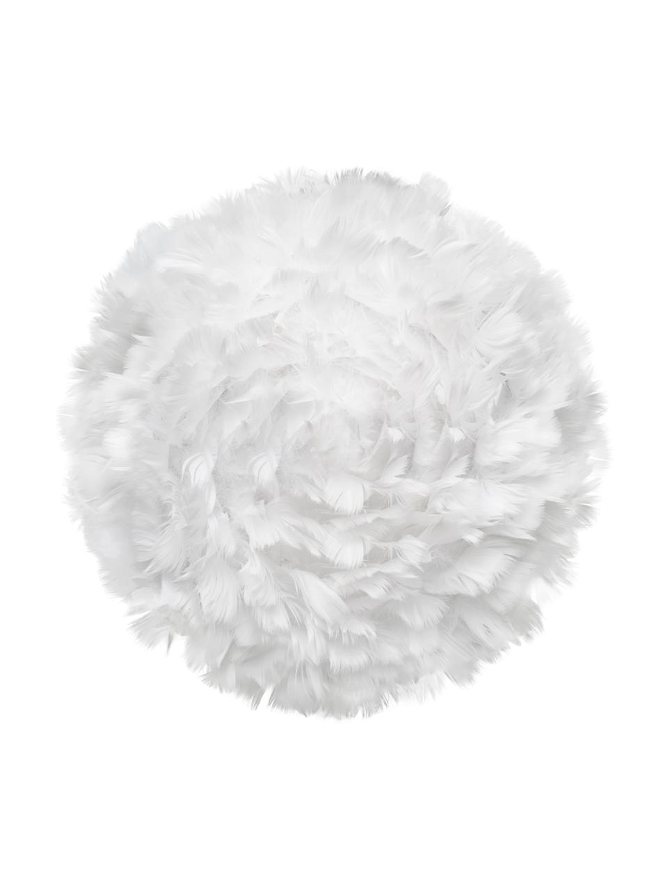 Lampada da parete e soffitto in piume Eos Up, Paralume: piuma d'oca, Bianco, Ø 70 x Prof. 27 cm