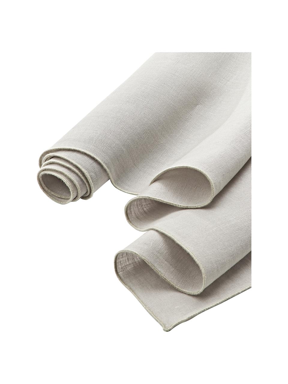 Bieżnik z lnu Kennedy, 100% len prany z certyfikatem European Flax, Szary, S 40 x D 150 cm