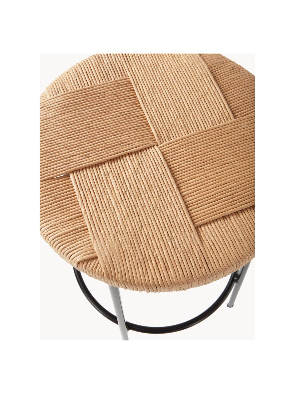 Barová židle Marino, Březové dřevo, černá, Ø 37 cm, V 65 cm
