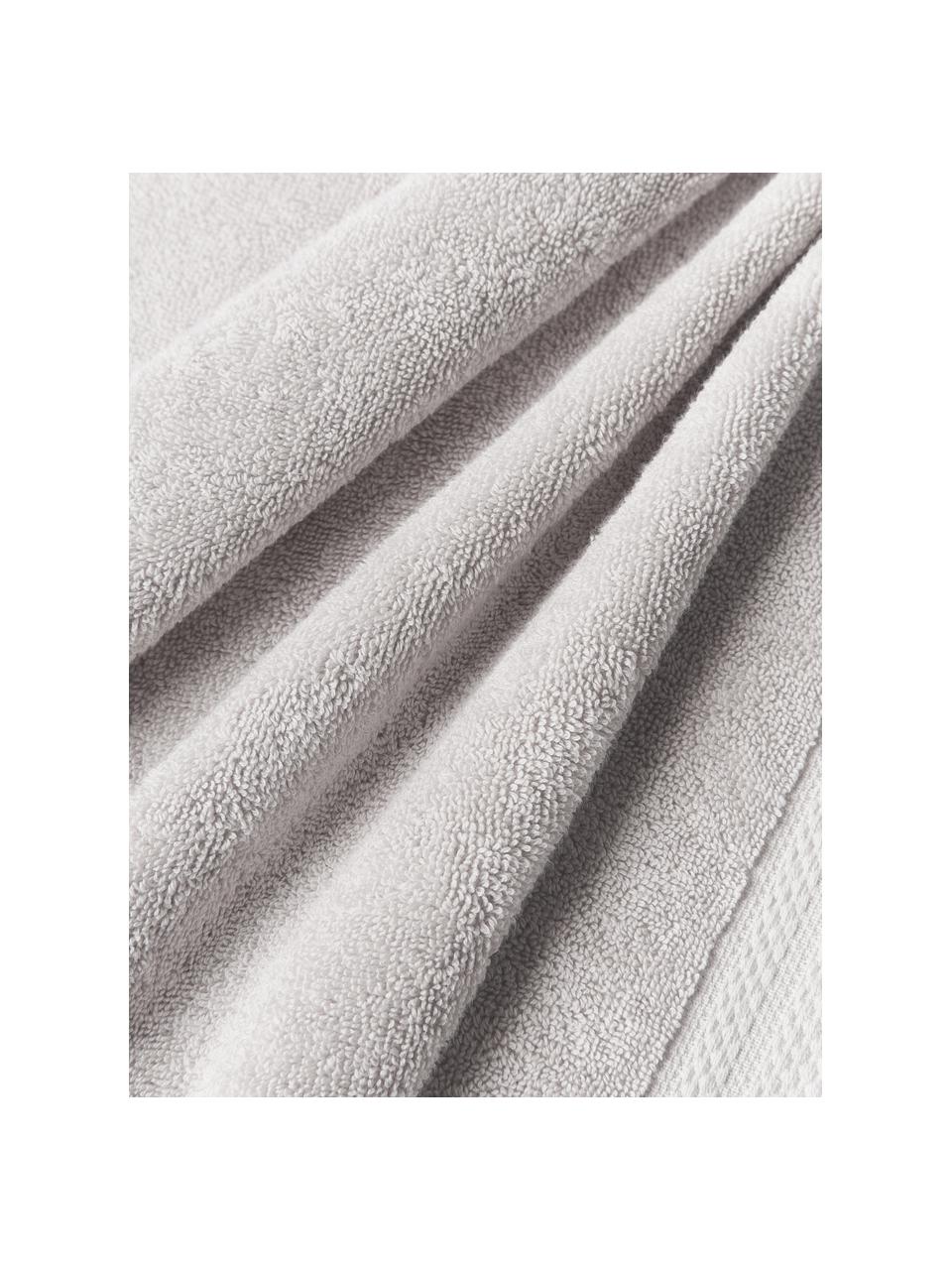 Set asciugamani in cotone organico Premium, varie misure, 100% cotone organico certificato GOTS (da GCL International, GCL-300517).
Qualità pesante, 600 g/m², Grigio chiaro, Set da 3 (asciugamano ospite, asciugamano e telo bagno)