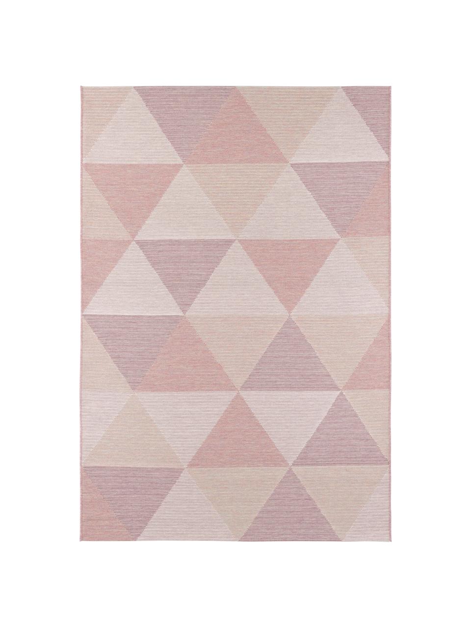 Tappeto da interno-esterno Sevres, 100% polipropilene, Tonalità rosa, tonalità beige, Larg. 200 x Lung. 290 cm (taglia L)