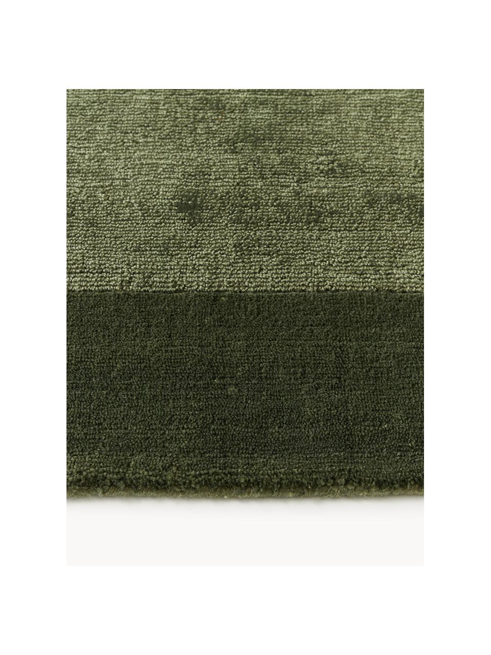 Tapis à poils ras Kari, 100 % polyester, certifié GRS, Tons verts, larg. 80 x long. 150 cm (taille XS)