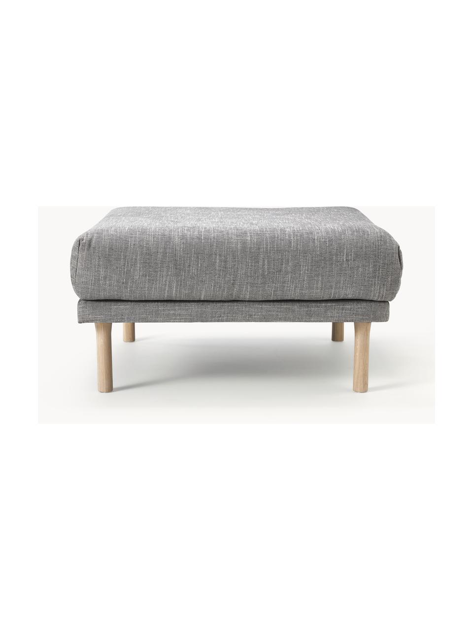 Pouf Adrian, Tissu gris foncé, larg. 90 x prof. 90 cm