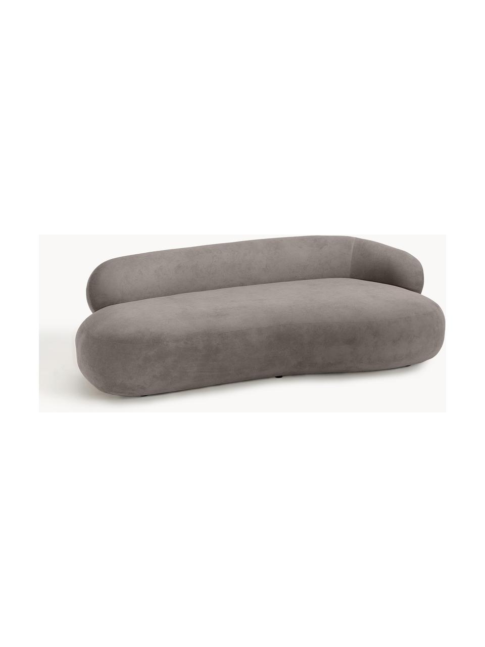 Sofa Alba (3-Sitzer), Bezug: 97% Polyester, 3% Nylon D, Gestell: Massives Fichtenholz, Bir, Füße: Kunststoff Dieses Produkt, Webstoff Taupe, B 235 x T 114 cm, Rückenlehne links