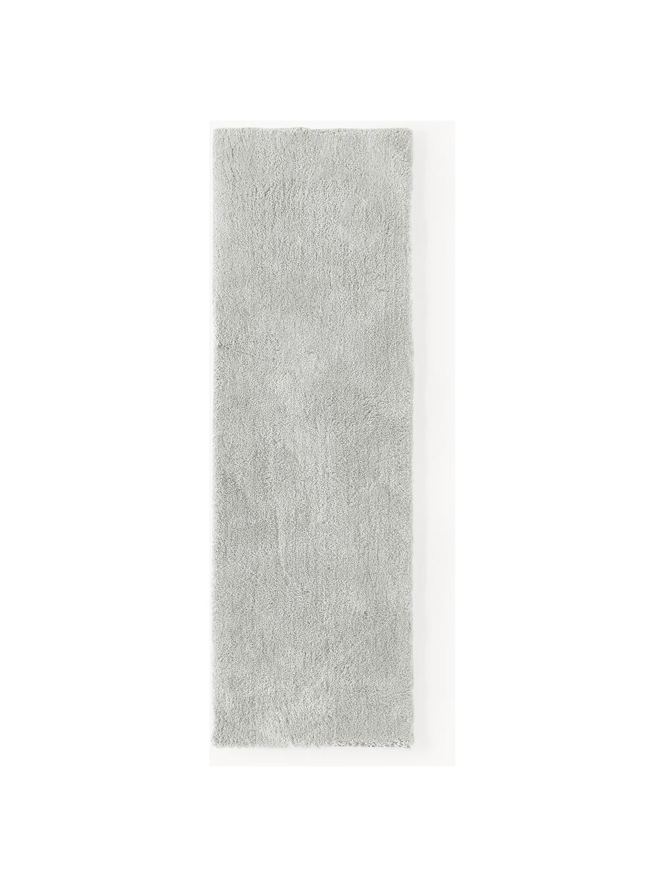 Huňatý behúň s vysokým vlasom Leighton, Svetlosivá, Š 80 x D 200 cm