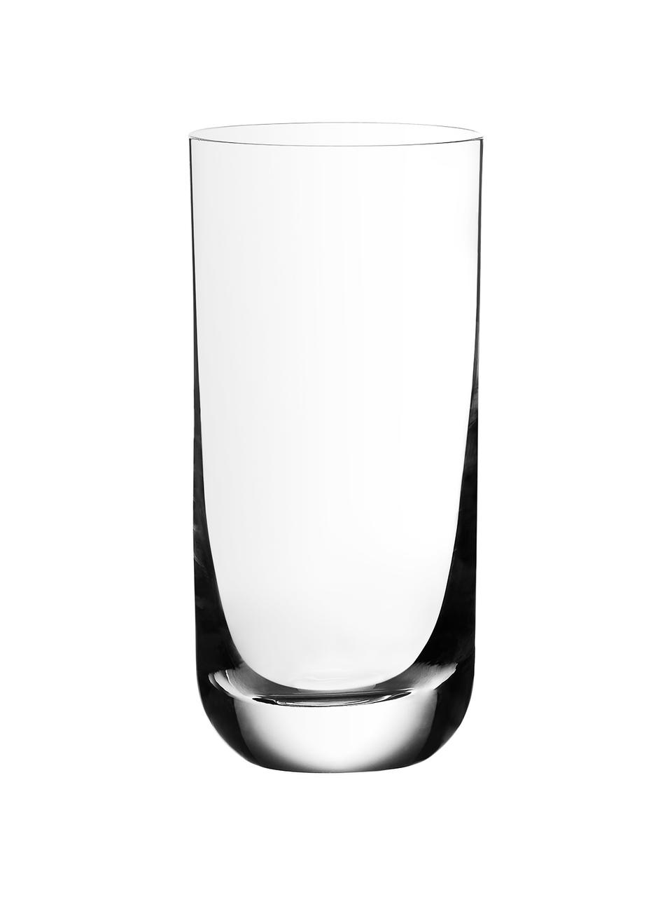 Kristall-Longdrinkgläser Harmony aus glattem Kristallglas, 6 Stück, Kristallglas, Transparent, Ø 7 x H 15 cm