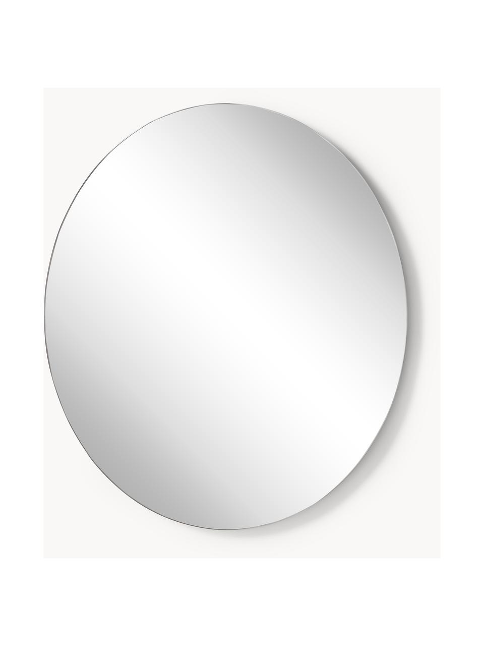 Kulaté bezrámové nástěnné zrcadlo Erin, Stříbrná, Ø 55 cm