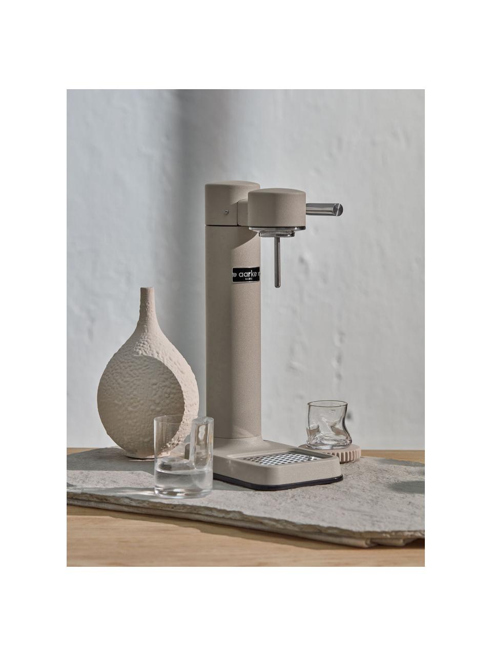 Waterbubblerset Carbonator 3, Fles: kunststof, BPA-vrij, Lichtbeige, mat, Set met verschillende formaten