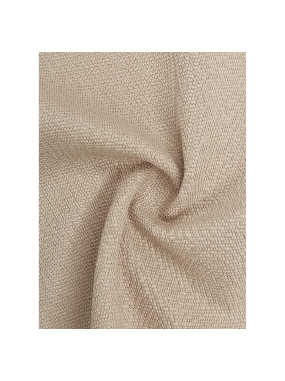 Housse de coussin en coton beige Mads, 100 % coton, Beige, larg. 50 x long. 50 cm