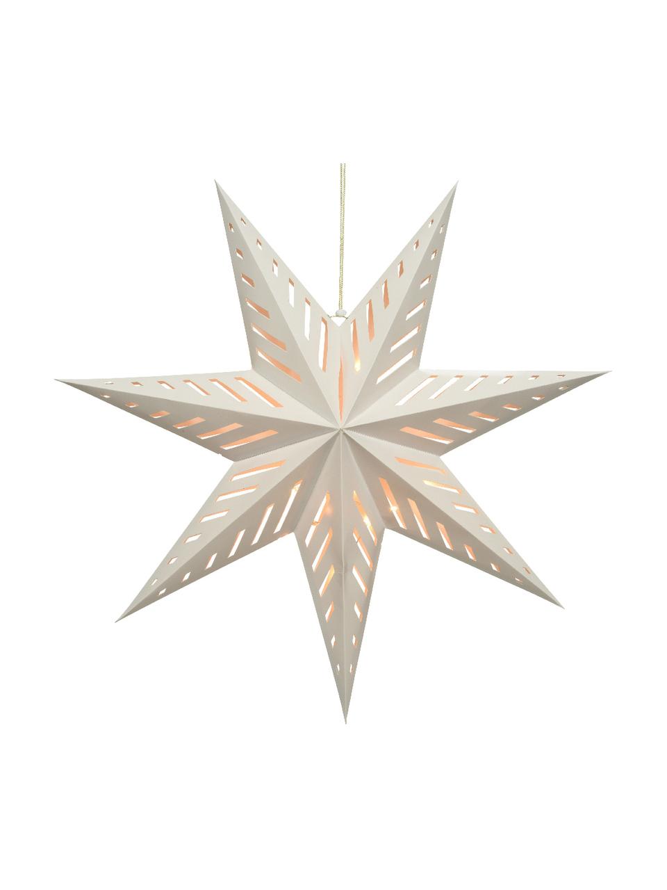 Étoiles lumineuses LED à piles Marita, 2 élém., Carton, Blanc cassé, vieux rose, Ø 60 x prof. 16 cm