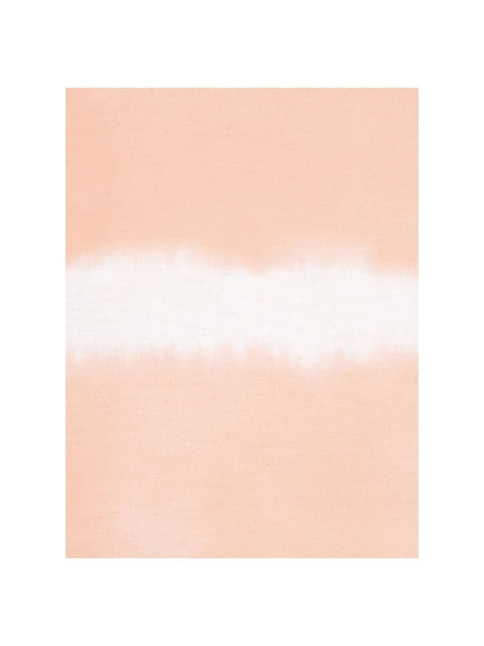 Pościel z bawełny renforcé Flow, Jasny morelowy, biały, 240 x 220 cm