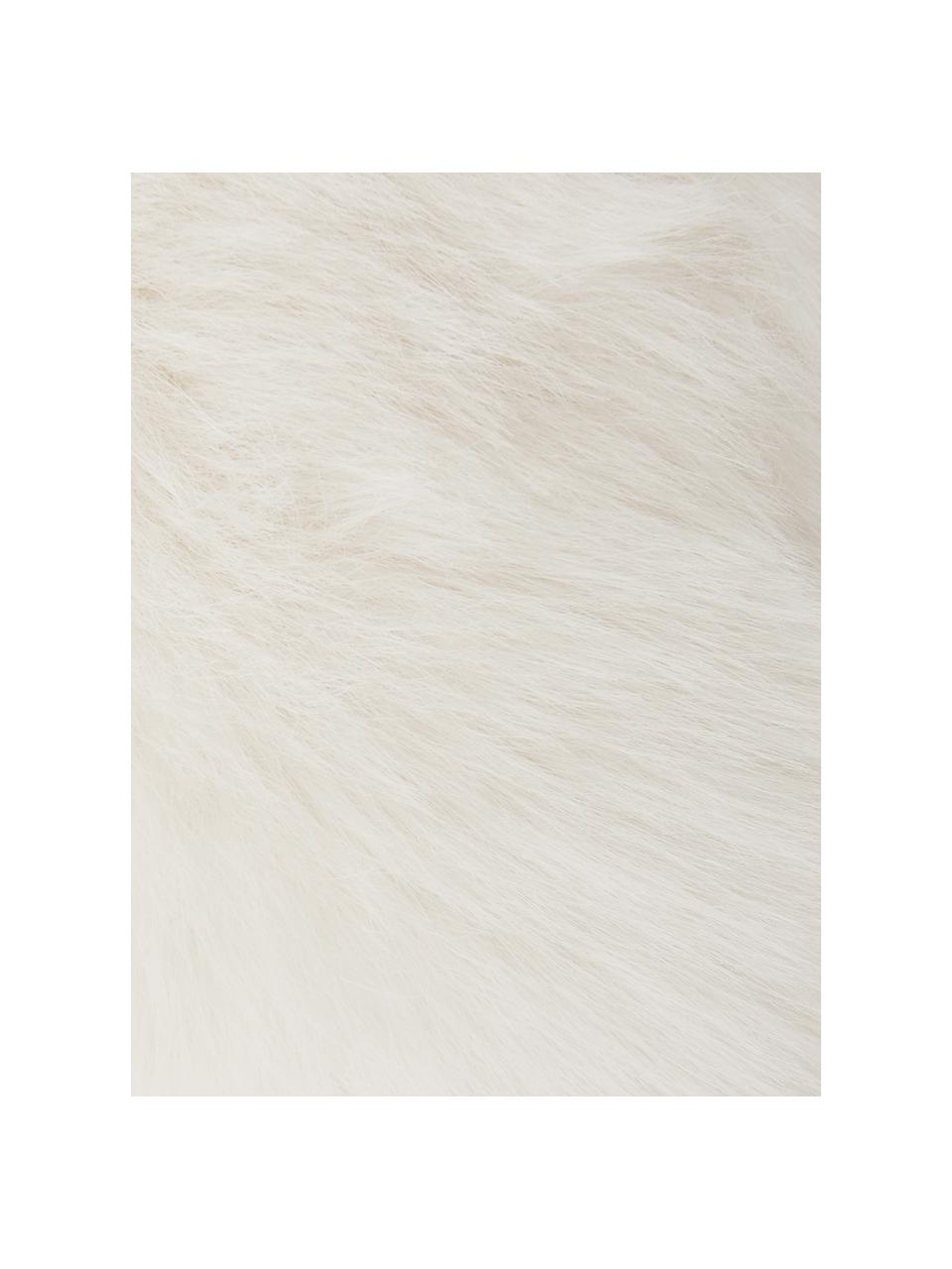 Ecopelliccia liscia Mathilde, Retro: 100% poliestere Il materi, Bianco latte, Larg. 60 x Lung. 90 cm
