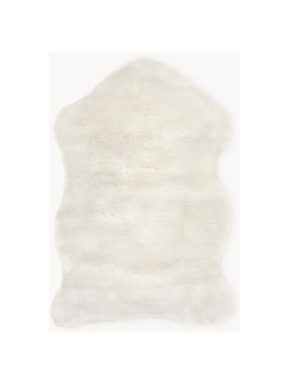 Kunstfell Mathilde, Vorderseite: 60 % Acryl, 40 % Polyeste, Rückseite: 100 % Polyester Das in di, Off White, B 60 x L 90 cm