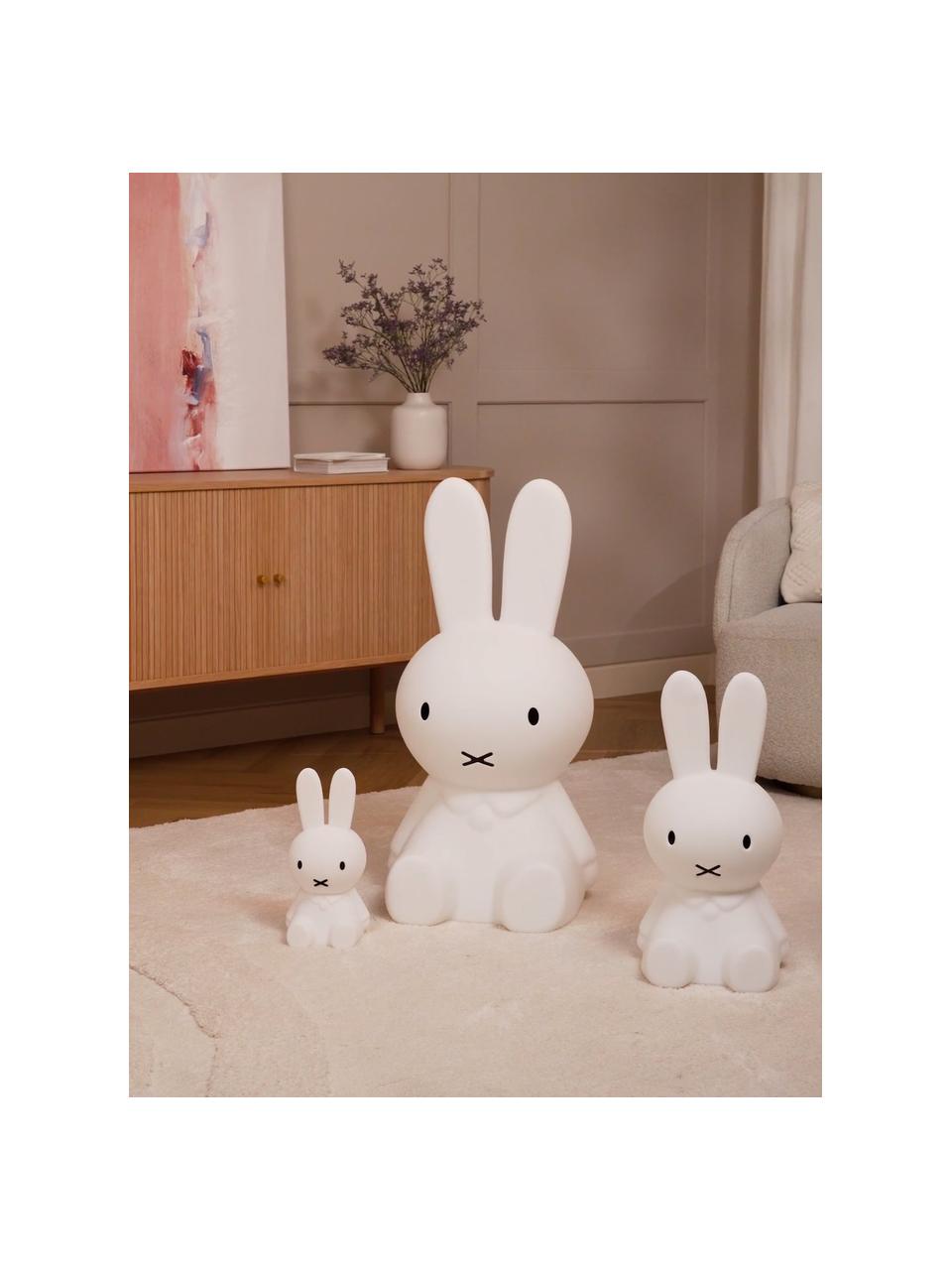 Stolní LED lampa Miffy First Light, Silikon, bez BPA, Bílá, Š 15 cm, V 30 cm