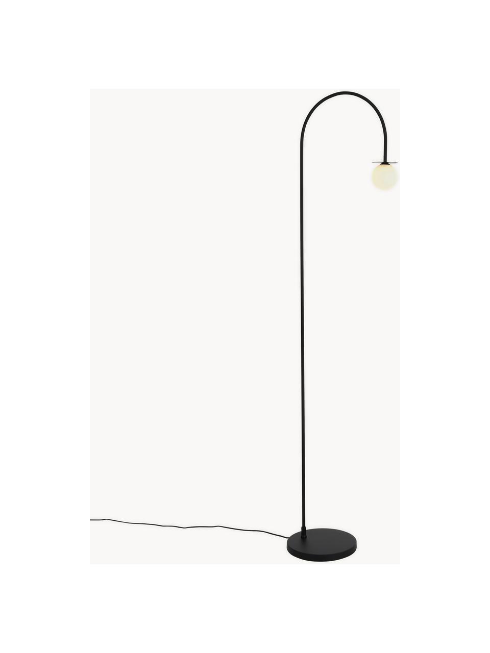 Lampa podłogowa Milo, Czarny, W 180 cm