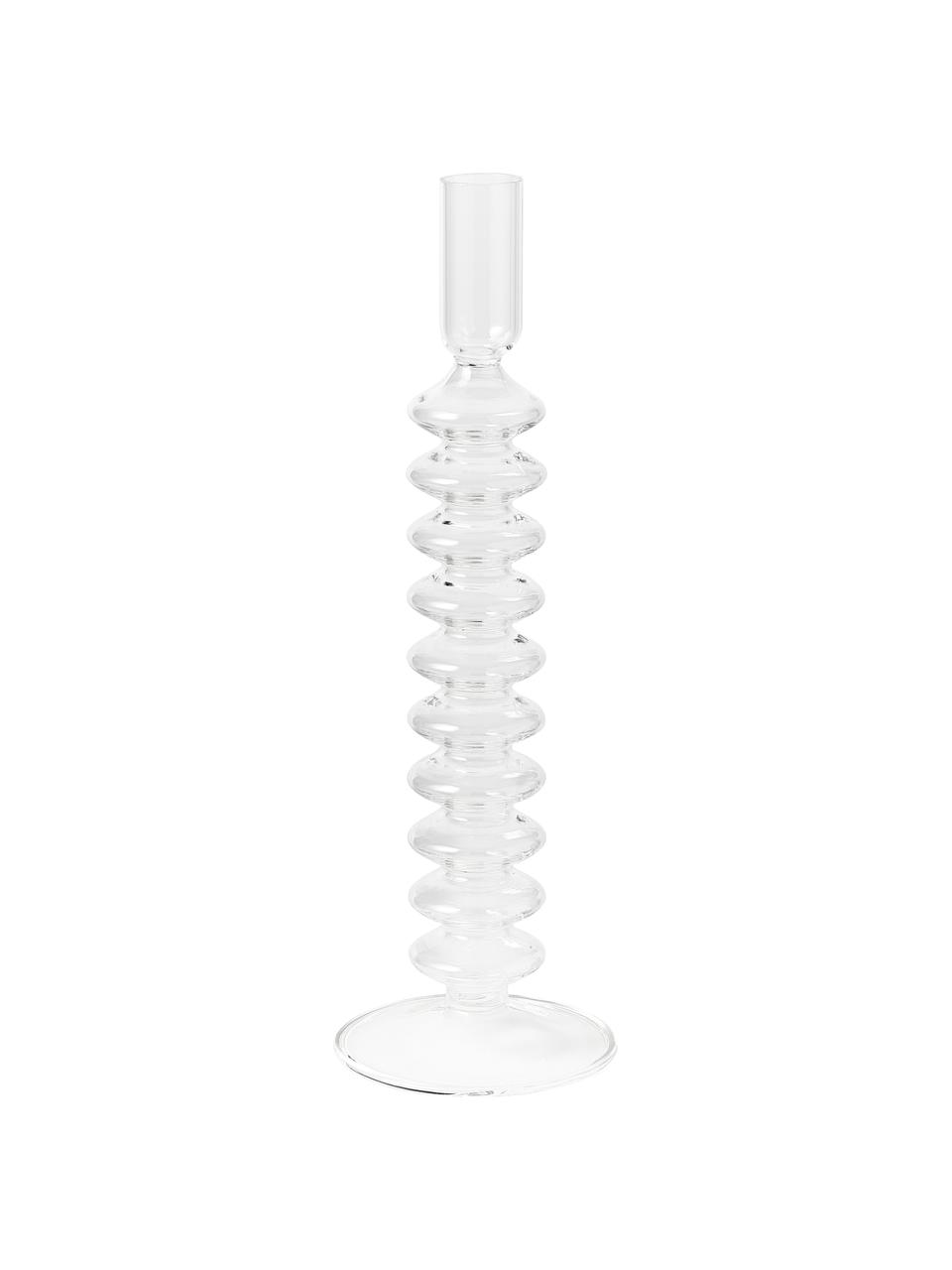 Kerzenhalter Clea, 2er-Set, Glas, Transparent, Set mit verschiedenen Größen