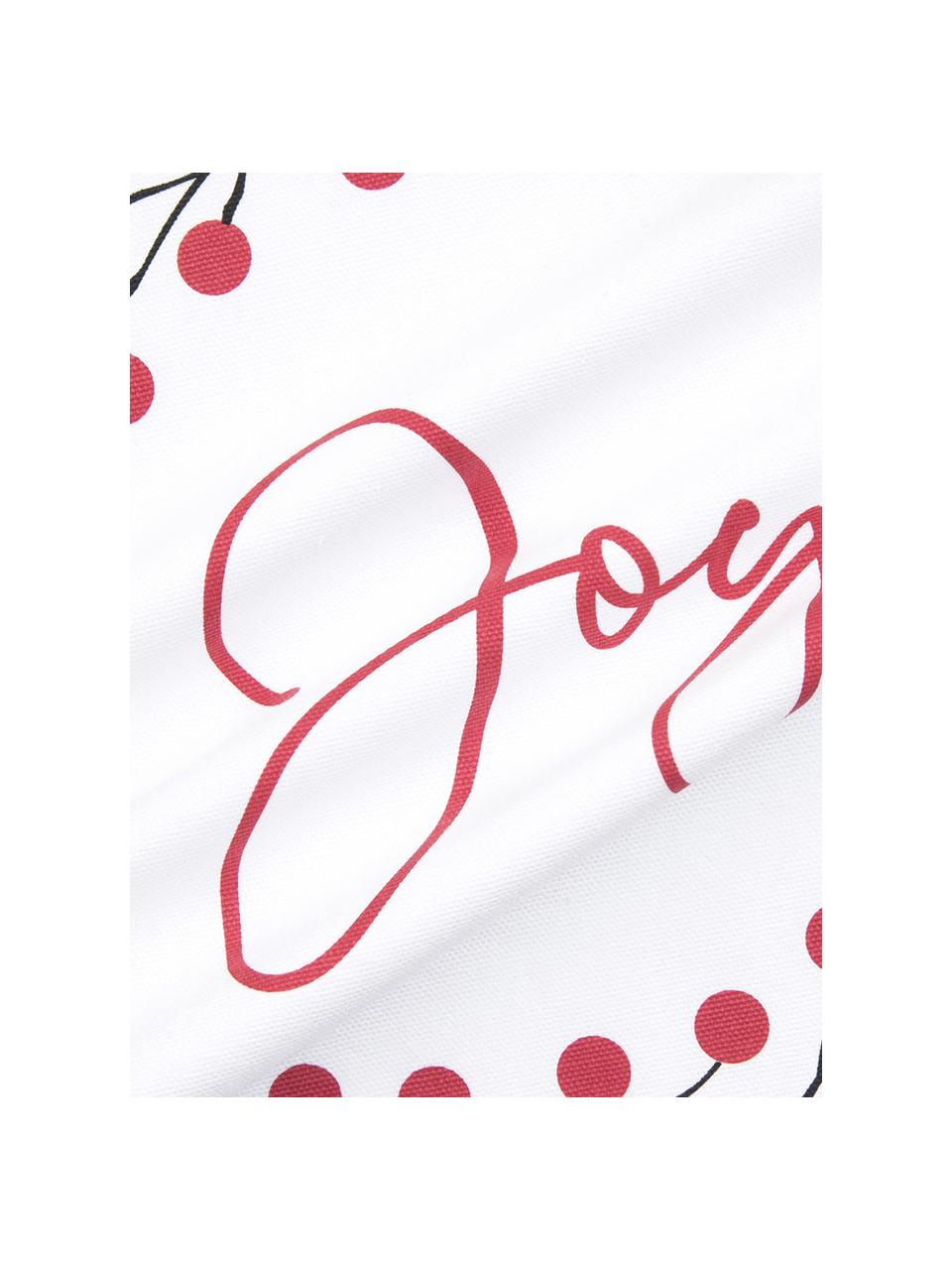 Housses de coussin 40x40 Joy, 2 élém., Coton, Rouge, blanc, noir, larg. 40 x long. 40 cm