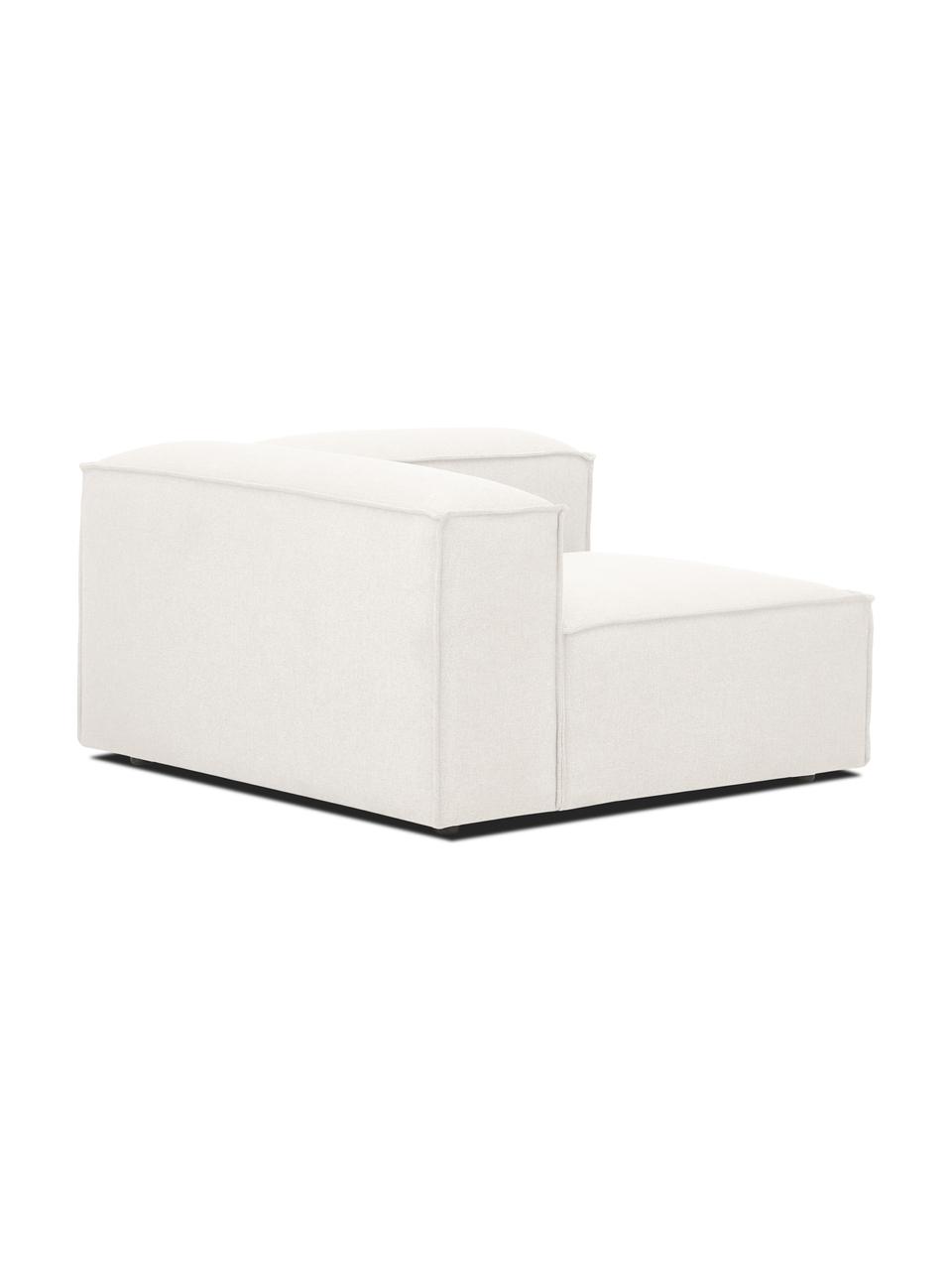 Modulo angolare Lennon, Rivestimento: 100% poliestere Con 115.0, Struttura: legno di pino massiccio, , Piedini: plastica, Tessuto beige, Larg. 119 x Prof. 119 cm, angolo a sinistra
