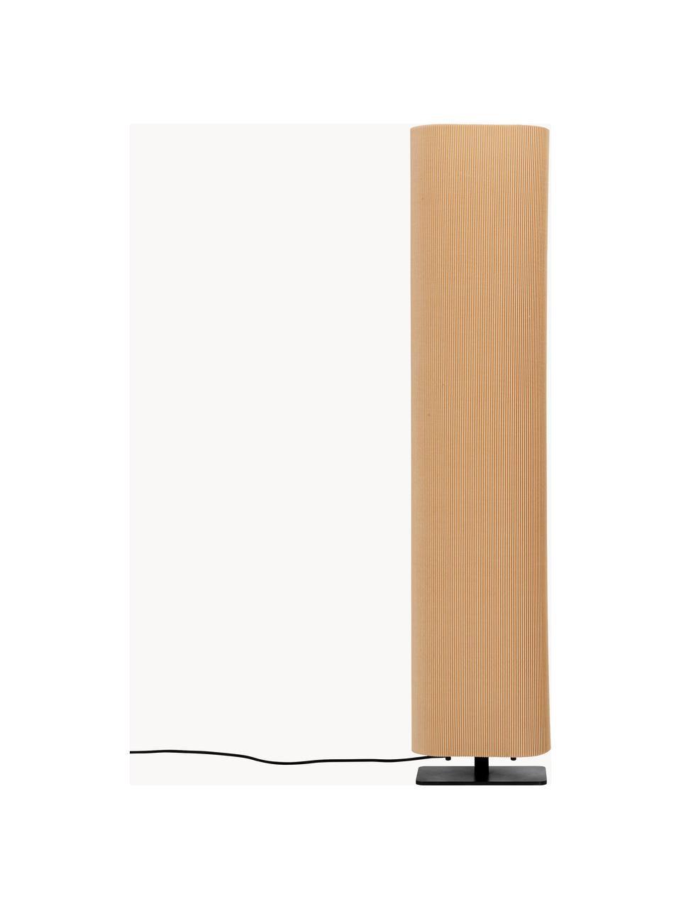 Lampa podłogowa Soho, Stelaż: metal powlekany, Beżowy, czarny, W 120 cm