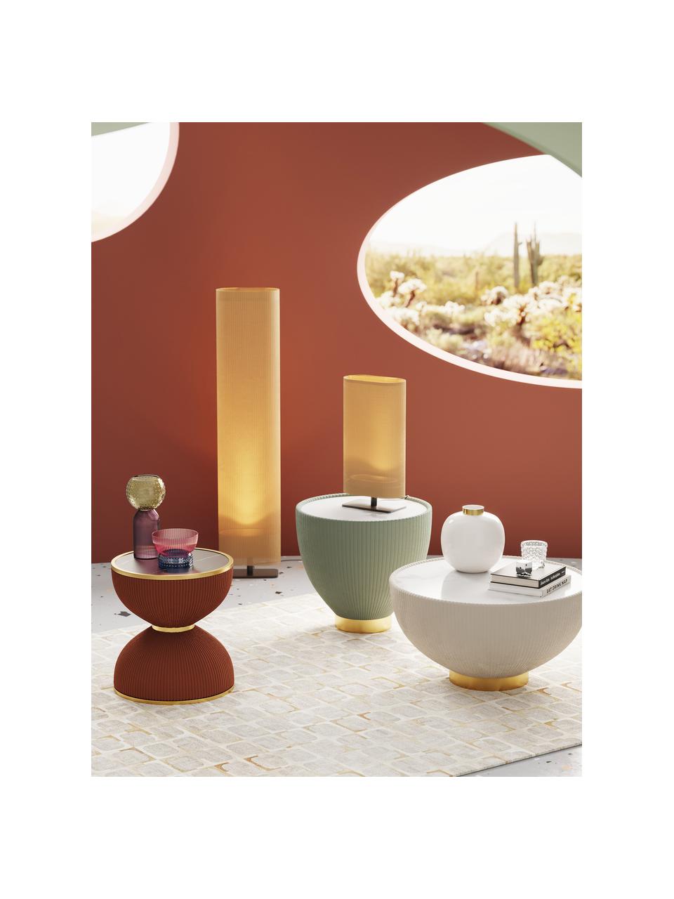 Stehlampe Soho, Lampenschirm: Baumwolle, Polyester, Beige, Schwarz, H 120 cm