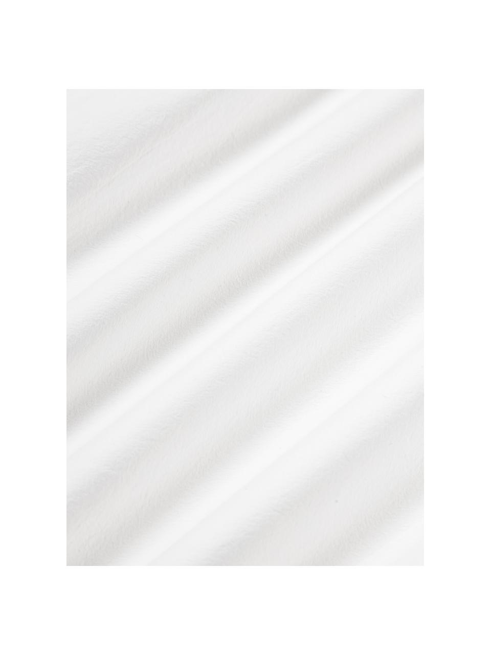 Federa in cotone percalle lavato Debbie, Bianco, Larg. 50 x Lung. 80 cm