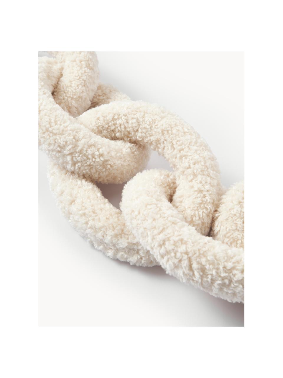 Plyšový vankúš Chain, 100 % polyester (plyš), Svetlobéžová, Š 60 x V 20 cm