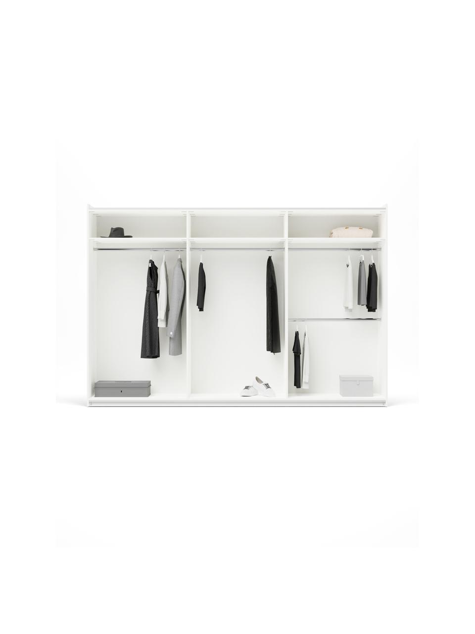 Armario modular Simone, 3 puertas correderas (300 cm), diferentes variantes, Estructura: aglomerado con certificad, Madera, beige, Interior Basic (An 300 x Al 200 cm)