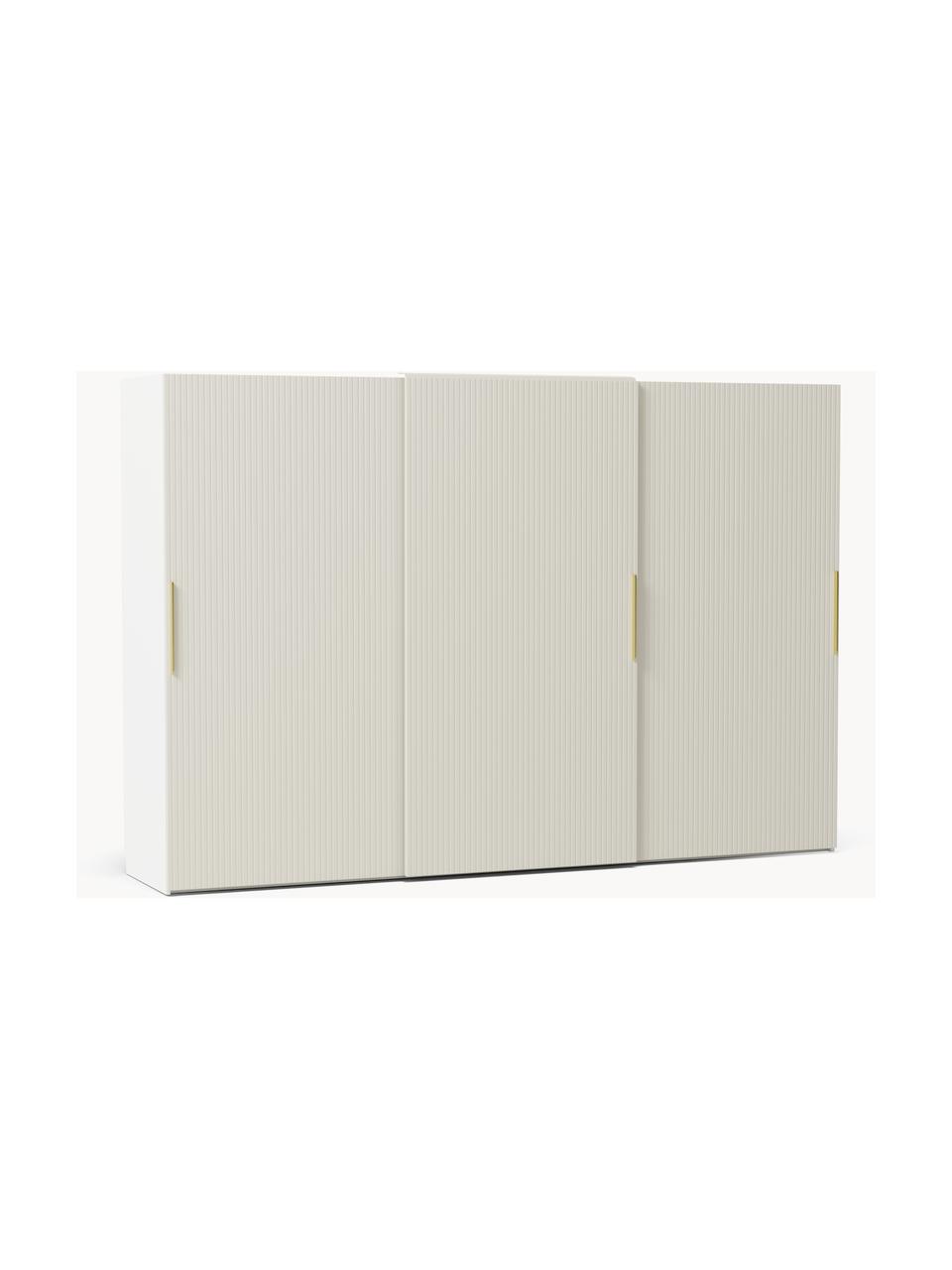 Armadio componibile con ante battenti Simone, larg. 300 cm, in diverse varianti, Legno, beige chiaro, Interno Premium, larg. 300 x alt. 236 cm