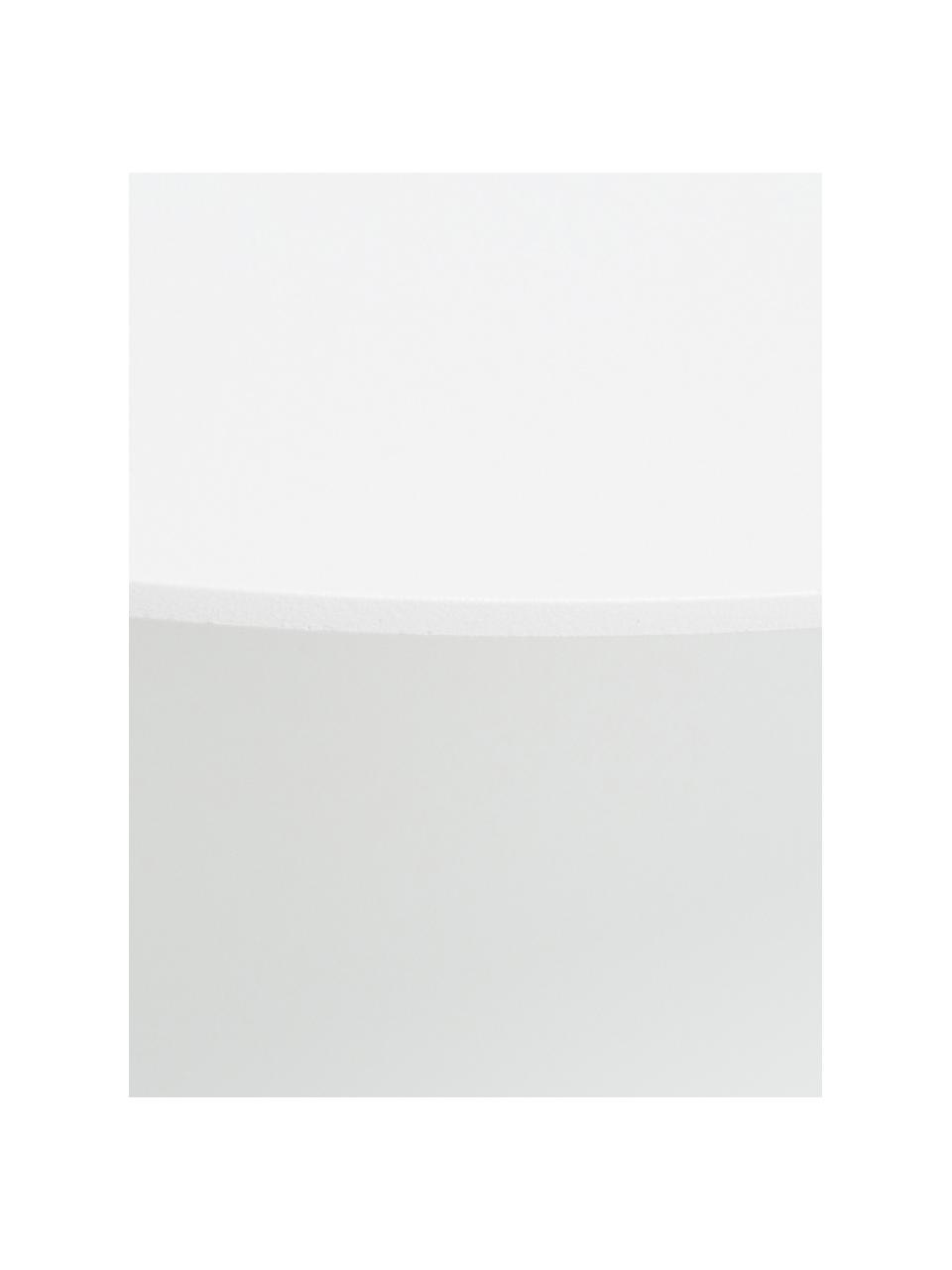 Metall-Beistelltisch Feel in Weiß, Aluminium, pulverbeschichtet, Weiß, Ø 40 x H 32 cm