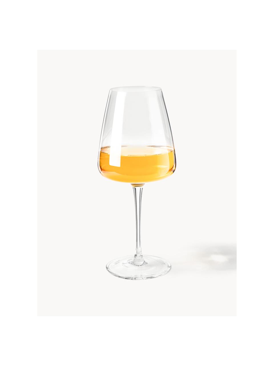 Verres à vin blanc soufflés bouche Luster, 4 pièces, Verre, Transparent, Ø 9 x haut. 21 cm, 400 ml