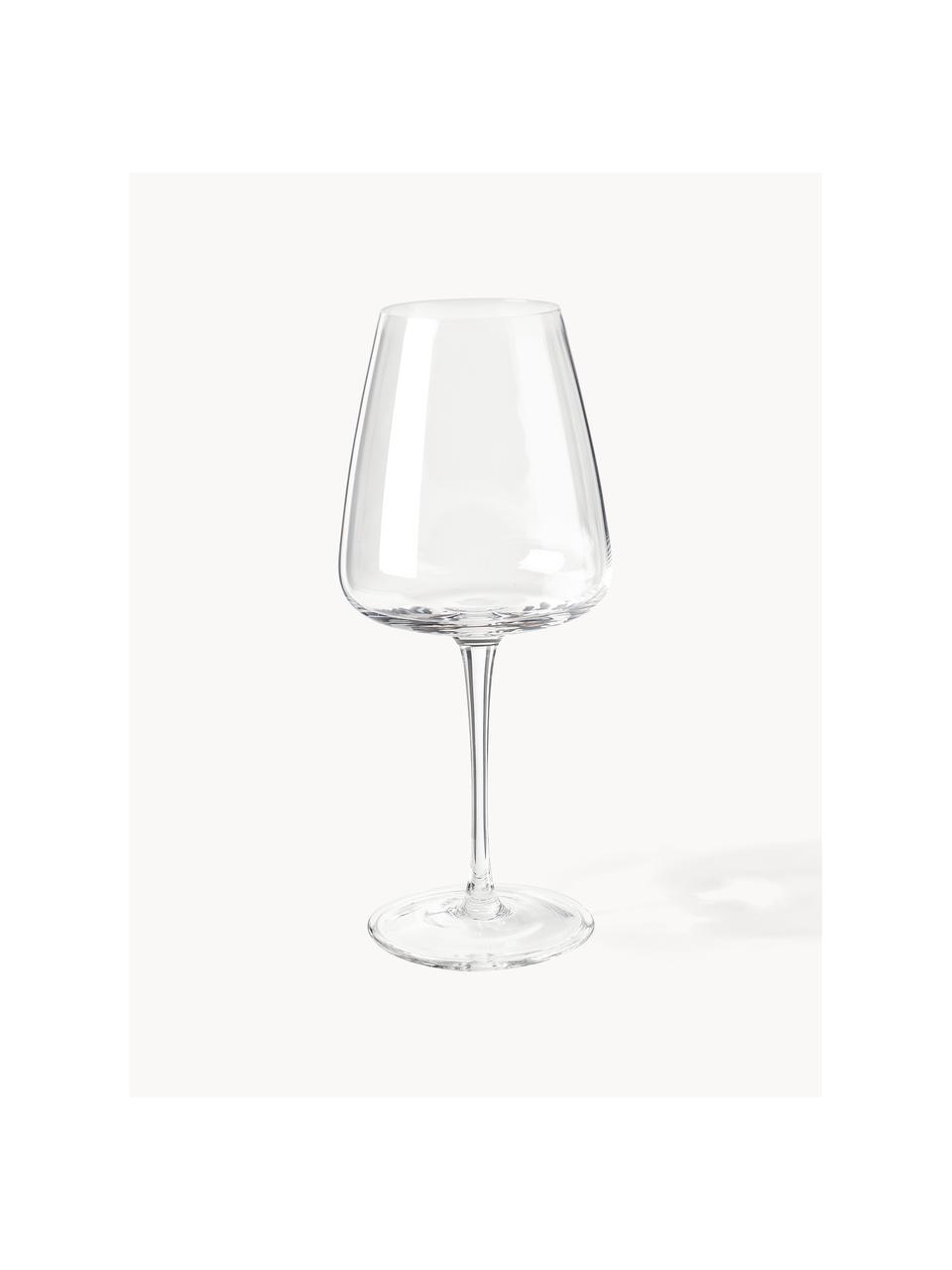 Bicchieri da vino bianco in vetro soffiato Ellery 4 pz, Vetro, Ocra, Ø 9 x Alt. 21 cm, 400 ml