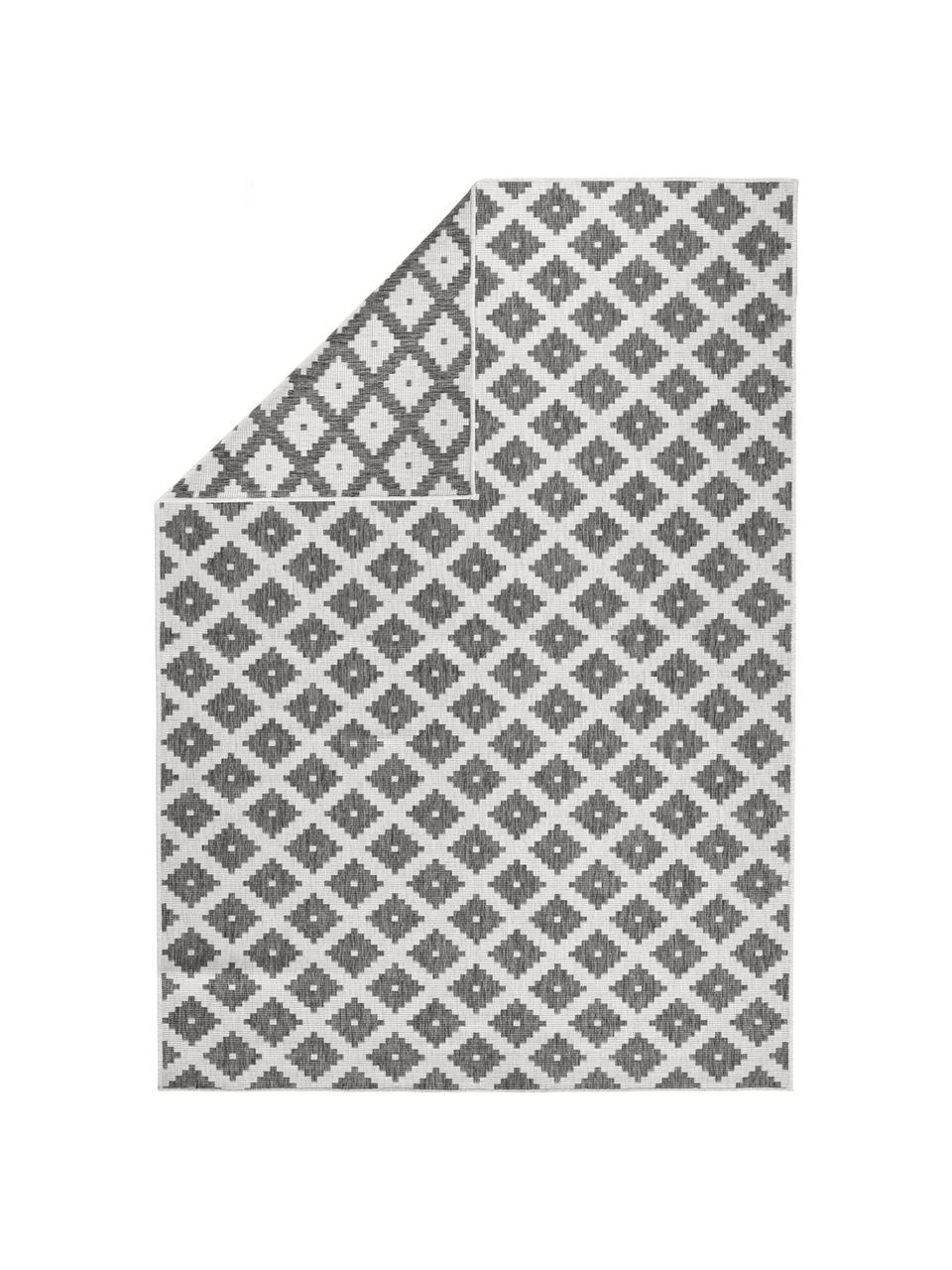 Tappeto reversibile  da interno-esterno Nizza, Grigio, color crema, P 290 x L 200 cm