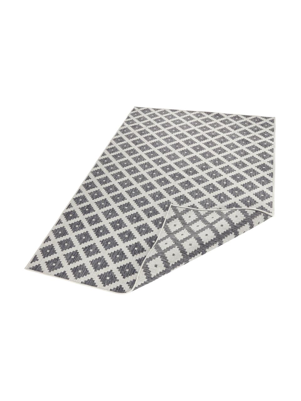 Alfombra reversible de interior/exterior Grace, Gris, crema, An 200 x L 290 cm (Tamaño L)