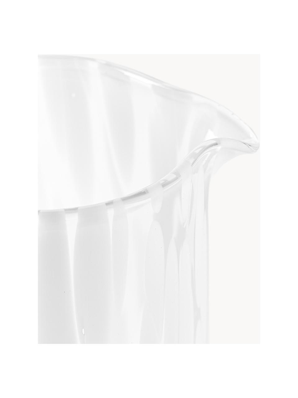 Carafe artisanale Oakley, 1,1 L, Blanc, transparent, 1,1 L